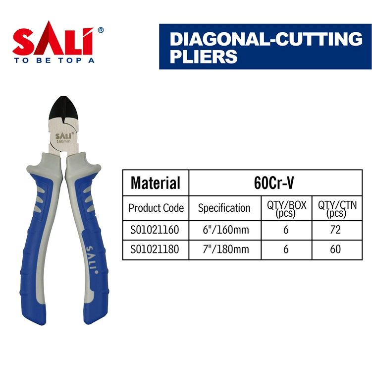 Sali 6"/160mm Cr-V Professional Quality Diagonal-Cutting Pliers
