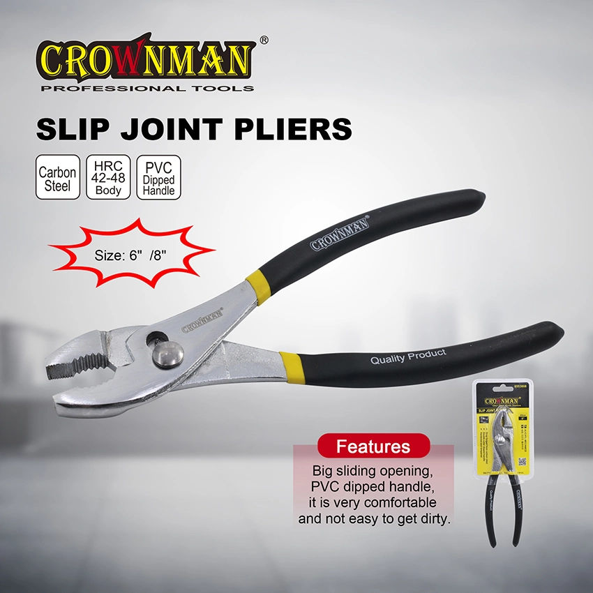 Slip Joint Pliers, Carp Pliers, 6" and 8" Pliers