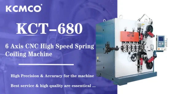 Machine de formage de ressorts sans came CNC à 6 axes pour machine de fabrication de ressorts à volute KCT-680 et machine d'enroulement de ressorts CNC