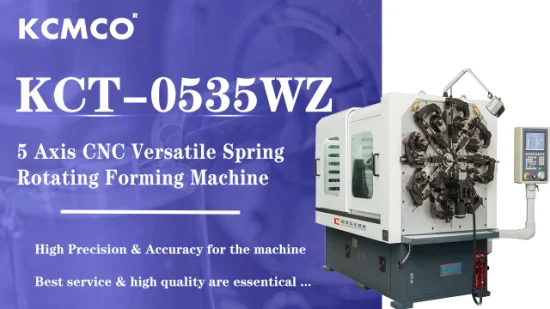 Machine de formage de fil CNC KCMCO 5 axes 4.0mm pour la machine de fabrication de ressorts SpIRal KCT-0535WZ