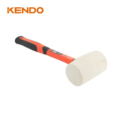 Le maillet en caoutchouc blanc Kendo avec poignée en caoutchouc antidérapante est une pièce directement intégrée de la poignée qui ne peut jamais se détacher.